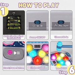 Whack Game Mole,Toys for 3+ Year Old,Birthday Gifts for 3 4 5 6 Year old Boys…