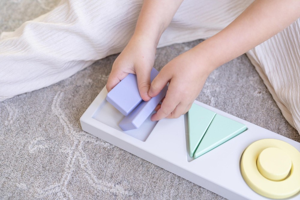 2-in-1 Shape Sorter Puzzle – Montessori Wooden Educational Toy for Toddlers 1
