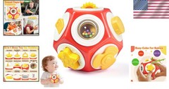 Safe and Durable Busy Cube with 12 Activities for 1–Olds – Travel-Friendly