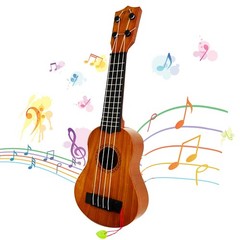 Kids Toy Ukulele Guitar,Classical 17inch 4 String Mini Children Guitar with P…