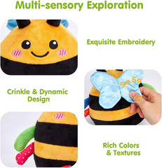Baby Toy for 6 + 12 18 Months – Crawling Musical Dancing Bouncing Learning Bee P