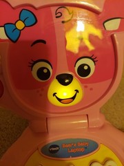 VTECH Bear’s Baby Laptop 2 Sound Levels – ABC’s, Numbers, Shapes, Sing-a- Long