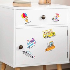 Portable Reusable Sticker Activity Book for Kids – Trucks & Vehicles Theme