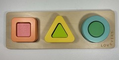 Lovevery Geo Shapes Puzzle Montessori Wooden The Realist Play Kit 19-21 months