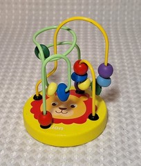 Montessori Educational Toddler Math Puzzle Toy Wooden Beads Wire