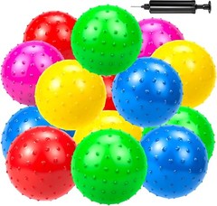 20Pcs Bouncy Balls for Kids Toddlers, 9 Inch Sensory Balls Spiky Massage Stre…