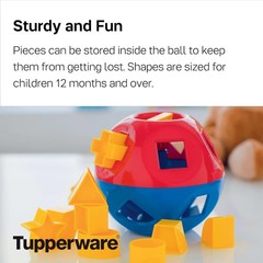 TUPPERWARE Shape-O Ball Kids Baby Hand Eye Coordination Learning Toy BPA-Free