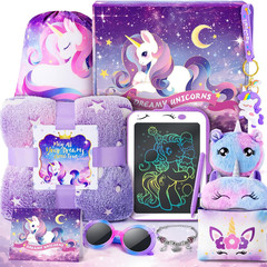 Unicorns Gifts for Girls Kids Toys 3 4 5 6 7 8 9 10 Years Old with LCD Writing T