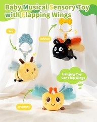 Musical Flying Ladybug Toy – Car Seat, Stroller, Crib & Play Gym Hanging Toys…