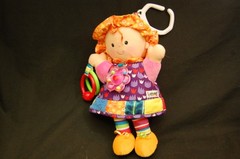 Lamaze Emily Baby Doll Learning Rattle Crinkle Teether Crib Toy 11″ Plush Lovey