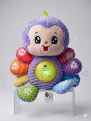 VTech Snug-a-Bug Musical Critter Purple Light Up Plush Toy Infant Sensory CoCo