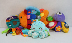 Lamaze Captain Calamari Octopus Fish Activity Sensory Early Develop Plush Lot-4