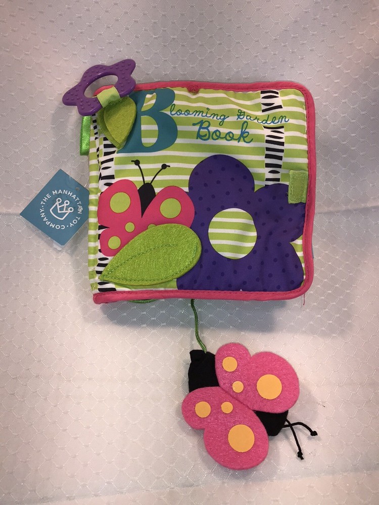 Cloth Soft Book Blooming Garden Infant Plush Crinkle Baby Girl Toy Teether NEW