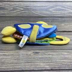 Carters Busy Bug Fabric Book Purse Yellow Blue Ladybug Baby Toddler Toy 8”