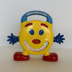 Dancing Discman Musical Toy – Yellow Smiley Face, Blue Arms & Red Feet