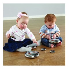 Mirrored Stacking Pebbles Silver 20pk | EY04238 Fun | Pebbles Home Learning Toy