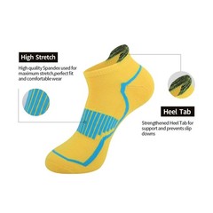 JOYNÉE Mens Low Cut Casual Socks 6 Pack Men Comfort Cushioning Ankle Athlet