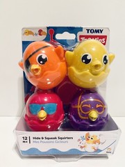 Tomy TOOMIES Hide & Squeak Squirters 12 m+ Baby Toddlers Activity Bath Toy NEW