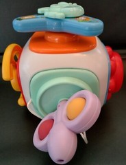 6 in 1 Busy Cube Air Plane Baby Toddler Toys Montessori Sensory Busy Travel Toy