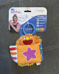 Ms. Rachel Herbie Peek-A-Boo Sensory Take-Along Toy, Multicolor, 3m+