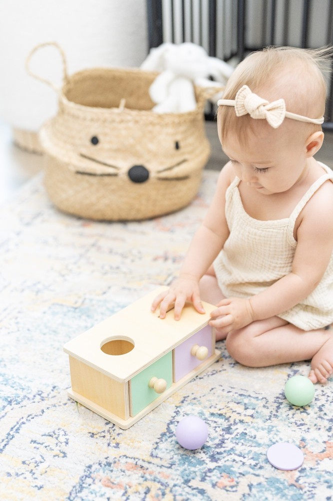 Montessori Wooden Shape Sorter & Stacking Toy for Toddler Development (1-3 Years