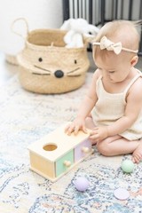 Montessori Wooden Shape Sorter & Stacking Toy for Toddler Development (1-3 Years