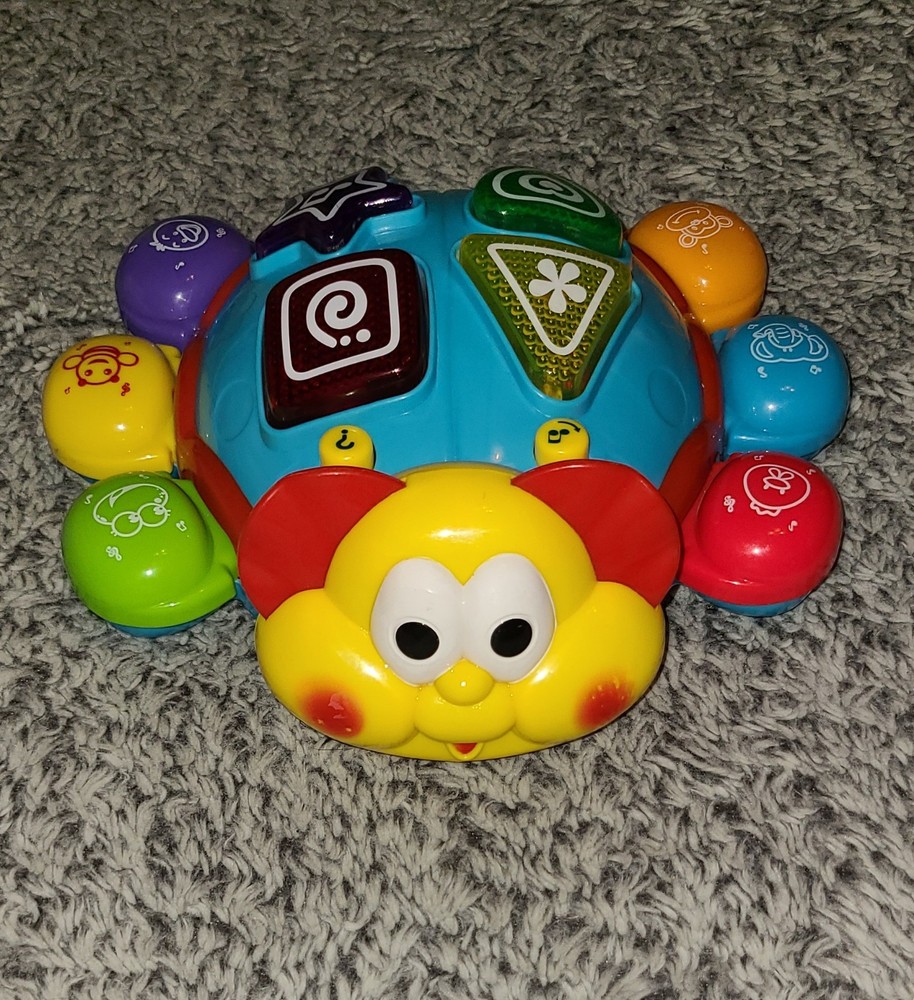 Bilingual English Spanish Bump & Go Turtle Light Up Musical Baby Learning Toy