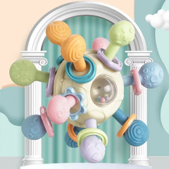 Baby Toys 0 12 Months Rotating Rattle Ball Grasping Activity Baby Development To