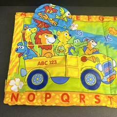 Soft Play Cloth Book Busy Mat ABC Jungle Enrichment Toy Safari Infant EUC 2005