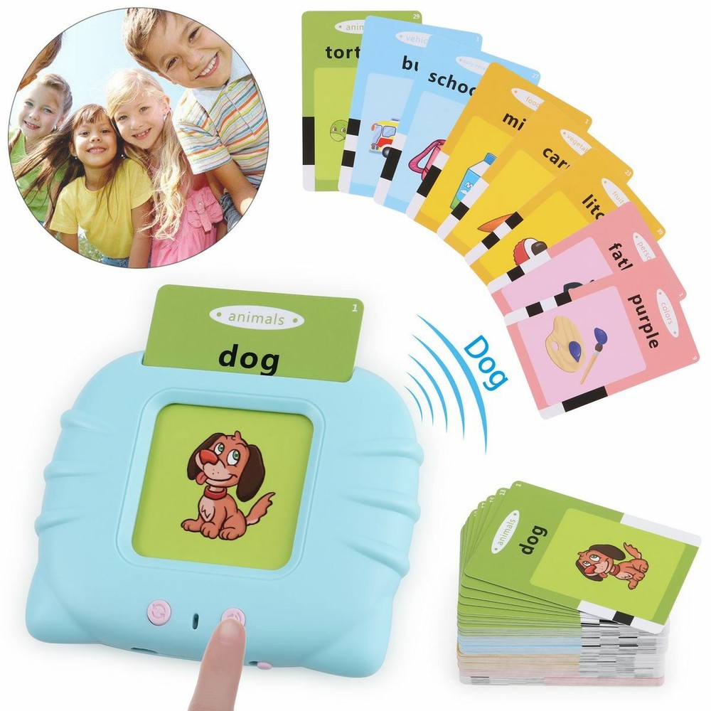 Kids Educational Learning Machine English Early Teaching w/ 112 Cards Child Gift