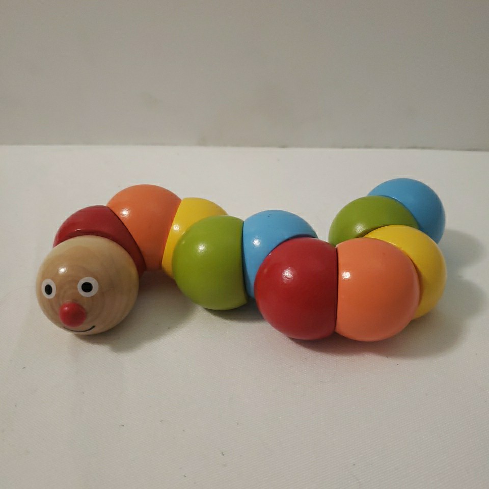Classic World Bend And Twist Caterpillar Wooden Toy Baby Toddler Developmental