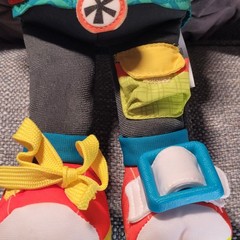 Playskool Soft Activity Doll Toddler Learning Toy Zipper Button Laces Sensory