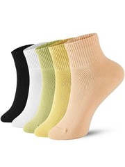FGZ Womens Crew Socks Breathable Cotton Soft Socks Casual Thin Mid-Calf Socks…