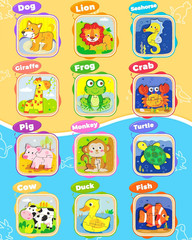 Wooden Toddler Puzzles, Montessori Toddler Toys for 1 2 Year Old | 12 Pcs Puzzle