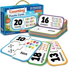 Momo and Nashi Number Puzzle – 20 Matching Sets for Toddlers Ages 3–5 Learning