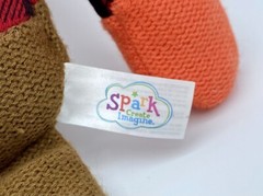 Spark Create Imagine Holiday Fox 18” Plush Baby Toy – Rattle – Crinkle Ears EUC