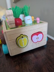 Montessori Toy Lot-Tissue Box/Stacking Blocks/Nesting Eggs/Wooden Shape Sorter