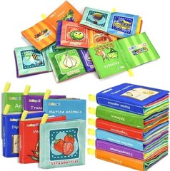 Dr.Rapeti Soft Cloth Books Baby Books Bath Books 6-Pack for Baby Infant Toddl…