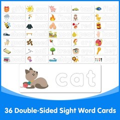 Odoorgames Light Box with Letters & Cards Set – Light Table for Kids, Educ