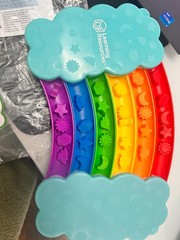 Rainbow Sorting Set Toddler Learning Toy Fine Motor Skills Ages 3 and Up