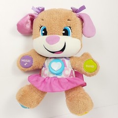 FISHER PRICE Laugh & Learn Smart Stages Puppy Pink Toddler Learning Stuffed Toy