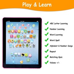 Kids Tablet Learning Pad Toddler Tablet Electronic Interactive Toy Educational