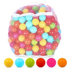 BalanceFrom Play Pit Balls Toy Set for Kids with Mesh Bag, Rainbow or Pastel …