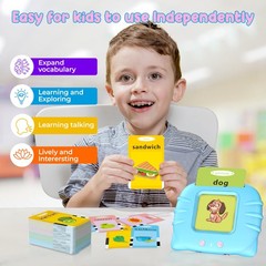 Toddler Learning Toys – This speech therapy toy includes a card reader and 112 d