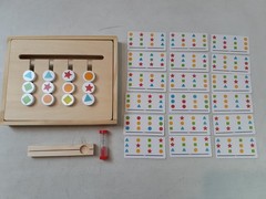 Montessori Learning Toys Slide Puzzle Color & Shape Matching Brain Teasers Logic