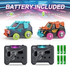 RC Cars 2 Pack Remote Control Combat Cars: 2.4G Rechargeable | 360°