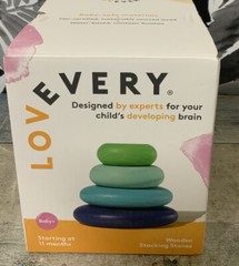 ⚡️Lovevery Wood Stacking Stones – 11 Months & Up