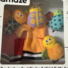 Baby Wrist Rattle Socks & Foot Finder Set, LAMAZE Toys for 0-12 Months NEW