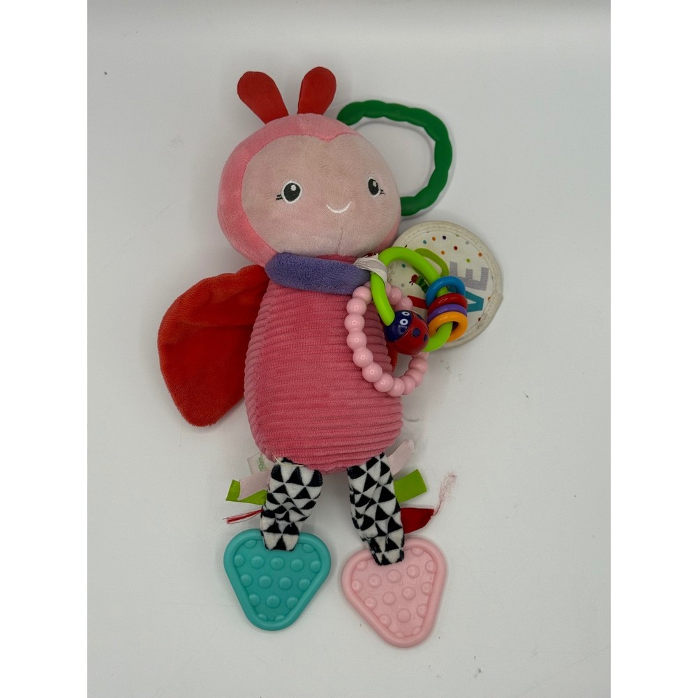 Eric Carle The Very Hungry Caterpillar Ladybug PlushToy Mirror Teether Rings