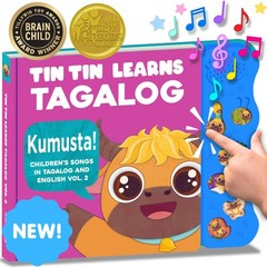 Vol. 2 — Interactive Sound Board Book for Toddlers 1-3, Bilingual English &…